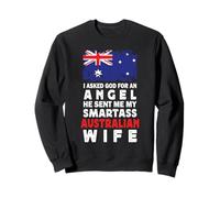 Funny Smartass Australian Wife Australia Flag Spouses Sweatshirt