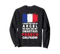 Funny Smartass French Girlfriend France Flag Sweatshirt