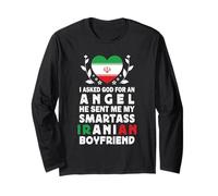 Funny Smartass Iranian Boyfriend Iran Flag Long Sleeve T-Shirt