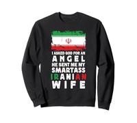 Funny Smartass Iranian Wife Iran Flag Spouses Sweatshirt