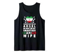 Funny Smartass Iranian Wife Iran Flag Spouses Tank Top