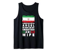 Funny Smartass Iranian Wife Iran Flag Spouses Tank Top
