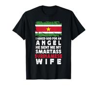 Funny Smartass Surinamese Wife Suriname Flag Spouses T-Shirt