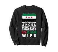 Funny Smartass Syrian Wife Syria Flag Spouses Sweatshirt