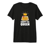 Funny Smiling Chips for Tea Face Chippy Tea Queen Premium T-Shirt
