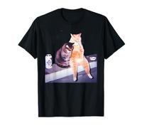 Funny Smoking Cat Cigarette Kitty Gen Z Meme Cat Lovers T-Shirt