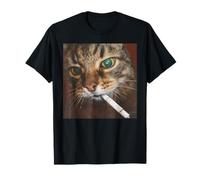 Funny Smoking Cat Meme T-Shirt