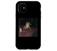 Funny Smoking Crocodile Cigarette Gen Z Retro Cursed Meme Case for iPhone 11