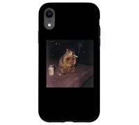 Funny Smoking Groundhog Cigarette Gen Z Retro Meme Rodent Case for iPhone XR