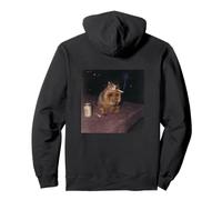 Funny Smoking Groundhog Cigarette Gen Z Retro Meme Rodent Pullover Hoodie
