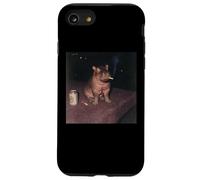 Funny Smoking Hippo Cigarette Gen Z Cursed Meme Party Animal Case for iPhone SE (2020) / 7/8