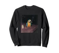 Funny Smoking Macaw Parrot Cigarette Gen Z Meme Party Bird Sweatshirt