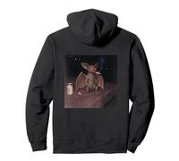 Funny Smoking Mothman Cigarette Beer Gen Z Retro Cursed Meme Pullover Hoodie