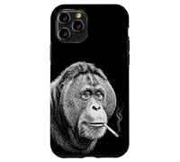 Funny Smoking Orangutan | Y2K Ape Meme Vintage Primate Case for iPhone 11 Pro