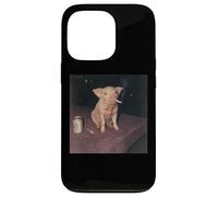 Funny Smoking Pig Cigarette Beer Gen Z Retro Cursed Meme Case for iPhone 13 Pro