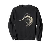 Funny Smoking Rooster Cool Chicken Farmer Sweatshirt