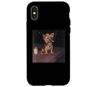 Funny Smoking Yorkshire Terrier Cigarette Beer Gen Z Case for iPhone X/XS