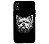 Funny Smoking Yorkshire Terrier Cigarette Gen Z Ironic Case for iPhone X/XS