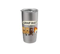 Funny Smores Group Hug Marshmallow on Fire Camping Camp Stainless Steel Insulated Tumbler