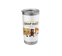 Funny Smores Group Hug Marshmallow on Fire Camping Camp Stainless Steel Insulated Tumbler