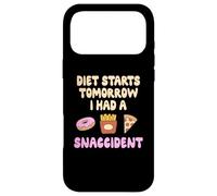 Funny Snaccident Diet Starts Tomorrow - Fries Pizza Donuts Case for iPhone 17 Pro Max