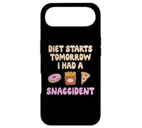 Funny Snaccident Diet Starts Tomorrow - Fries Pizza Donuts Case for iPhone Air