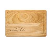 Funny Snack Board Picky Bits Wooden Chopping Board, Cheese & Charcuterie Gift, Humorous Kitchen Board for Food Lovers Perfect Mothers Day & Christmas (Script Font, Small)