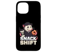 Funny Snack Shift Opossum Night Shift Graphic Case for iPhone 15