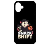 Funny Snack Shift Opossum Night Shift Graphic Case for iPhone 16 Plus