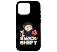 Funny Snack Shift Opossum Night Shift Graphic Case for iPhone 16 Pro