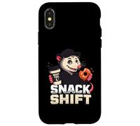 Funny Snack Shift Opossum Night Shift Graphic Case for iPhone X/XS