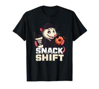 Funny Snack Shift Opossum Night Shift Graphic T-Shirt