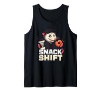 Funny Snack Shift Opossum Night Shift Graphic Tank Top