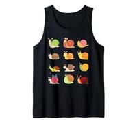 Funny Snail Design For Men Women Insect Farming Snail Lover Tank Top
