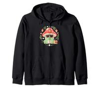 Funny Snail Design For Men Women Insect Farming Snail Lover Zip Hoodie