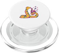 Funny Snake plays the saxophone Music, Snakes, Wildlife PopSockets PopGrip for MagSafe