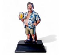 Funny Snooker Trophy for Men | Pints & Glory Banter Award | Engraved Plate Included | Acrylic Novelty Gift for Cue Player Pub League Team Hustler Break Champion Game Night Tournament