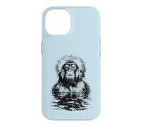 Funny Snow Monkey Japanese Macaque Meditation Onsen Spa Case for iPhone 14