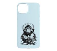 Funny Snow Monkey Japanese Macaque Meditation Onsen Spa Case for iPhone 15 Plus
