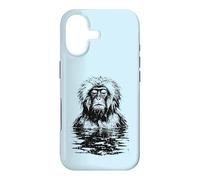 Funny Snow Monkey Japanese Macaque Meditation Onsen Spa Case for iPhone 17