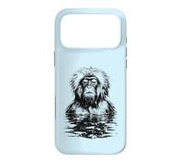 Funny Snow Monkey Japanese Macaque Meditation Onsen Spa Case for iPhone 17 Pro Max