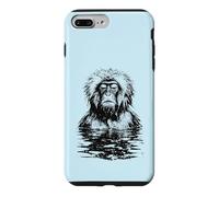 Funny Snow Monkey Japanese Macaque Meditation Onsen Spa Case for iPhone 7 Plus/8 Plus