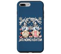 Funny Snowboard Winter Gnomes Just Wanna Have Fun Quote Case for iPhone 7 Plus/8 Plus
