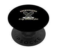 Funny Snowshoeing Is My Retirement Plan Snowshoeing Lover PopSockets Adhesive PopGrip