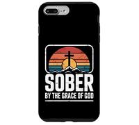 Funny Sober By The Grace Of God Saying Recovery Case for iPhone 7 Plus/8 Plus