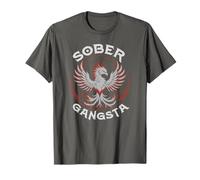Funny Sober Gangsta AA Vibes NA Rise Up Community Matters T-Shirt