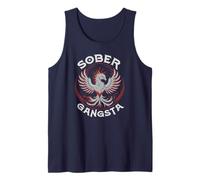 Funny Sober Gangsta AA Vibes NA Rise Up Community Matters Tank Top