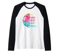 Funny Soccer Goalie Defender My Goal is to Deny Yours Raglan Baseball Tee