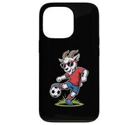 Funny Soccer Goat With Sunglasses Football Case for iPhone 13 Pro