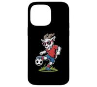 Funny Soccer Goat With Sunglasses Football Case for iPhone 14 Pro Max